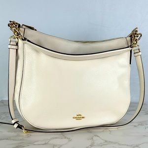NEW! Coach Hobo bag, Large Ivory White Coach Hobo Crossbody Bag ivory